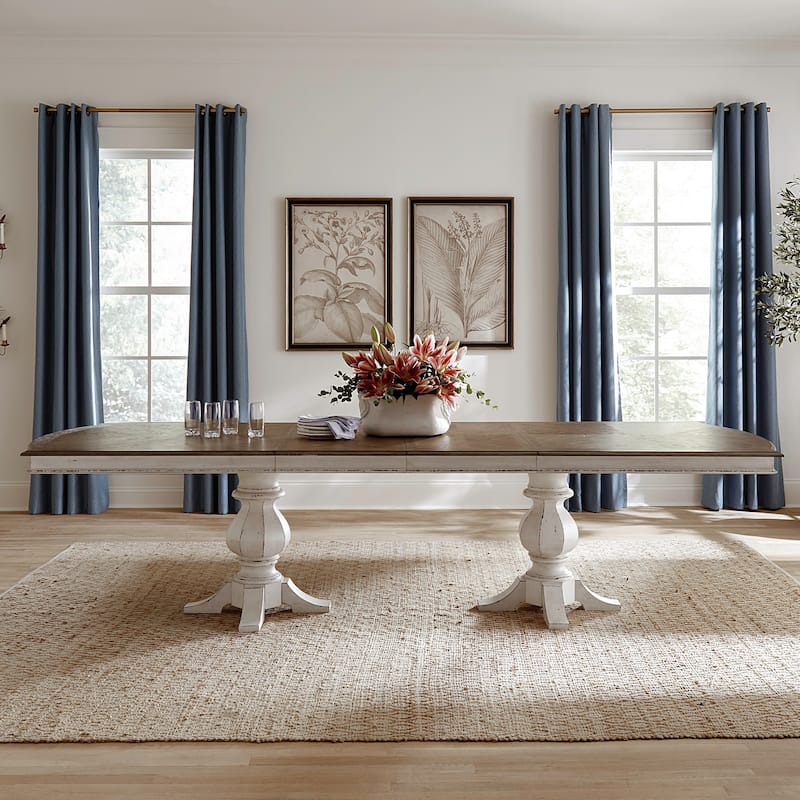 Liberty Furniture Magnolia Manor Double Pedestal Table and Chairs Dining Sets- Various Options