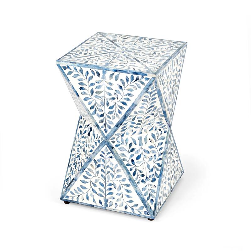 Butler Anais Bone Inlay End Table - Sky Blue