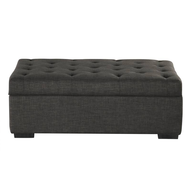 Roomfitters 49.6" Folding Ottoman Sleeper Sofa with Memory Foam Mattress and Tufted Design