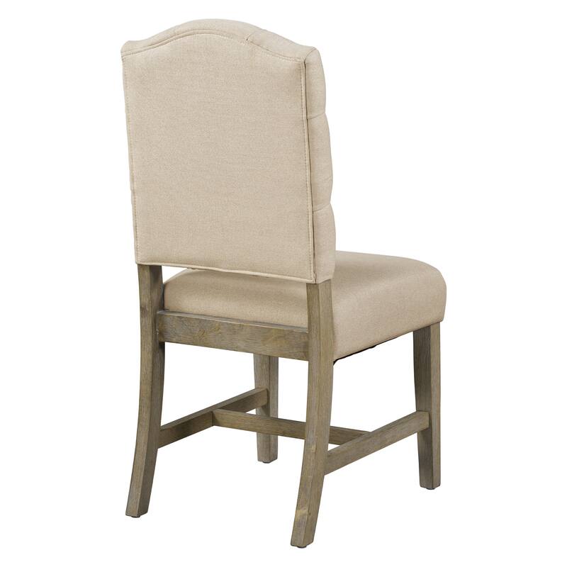 Dining Table Set with Extendable Table and 4 Upholstered Chairs