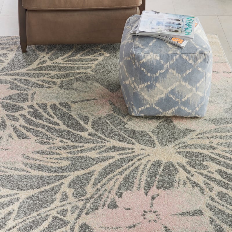 Nourison Tranquil Contemporary Abstract Floral Area Rug