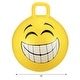preview thumbnail 2 of 0, BounceZiez 18" Inflatable Bouncy Hopper Ball with Pump - Yellow Grinning Smile