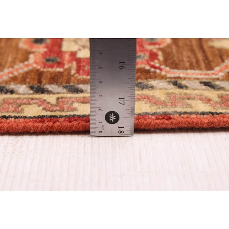 ECARPETGALLERY Hand-knotted Jules Sultane Dark Copper Wool Rug - 4'2 x 5'11