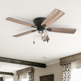 The Gray Barn East Cowes 52-inch Coastal Indoor LED Ceiling Fan with Pull Chains 5 Reversible Blades - 52