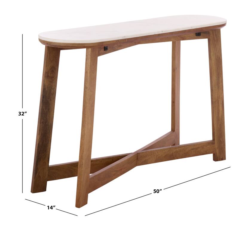 SAFAVIEH Home Shina Oval Console Table - 14"W x 50"D x 32"H