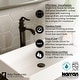 preview thumbnail 21 of 22, Karran Dartford Single Hole Single Handle Vessel Bathroom Faucet with Matching Pop-up Drain