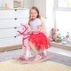 preview thumbnail 7 of 8, Plush Rocking Horse for Kids with Interactive Sounds, Soft Body, Footrests, and Lightweight Design