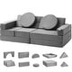 preview thumbnail 7 of 7, Play Couch, Kids Nugget Couch 15pcs, Toddler Foam Sofa Couch with High-density 25D Sponge for Playing, Creating,Sleeping