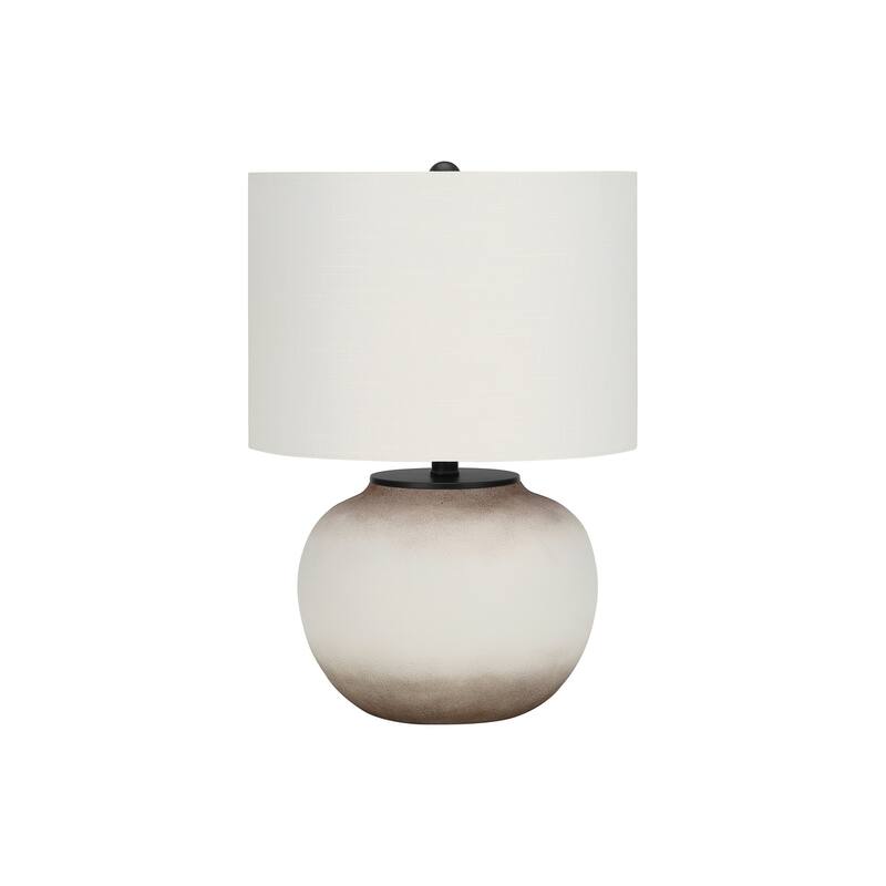 Lighting, 21"h, Table Lamp, Cream Ceramic, Ivory / Cream Shade, Modern - Cream