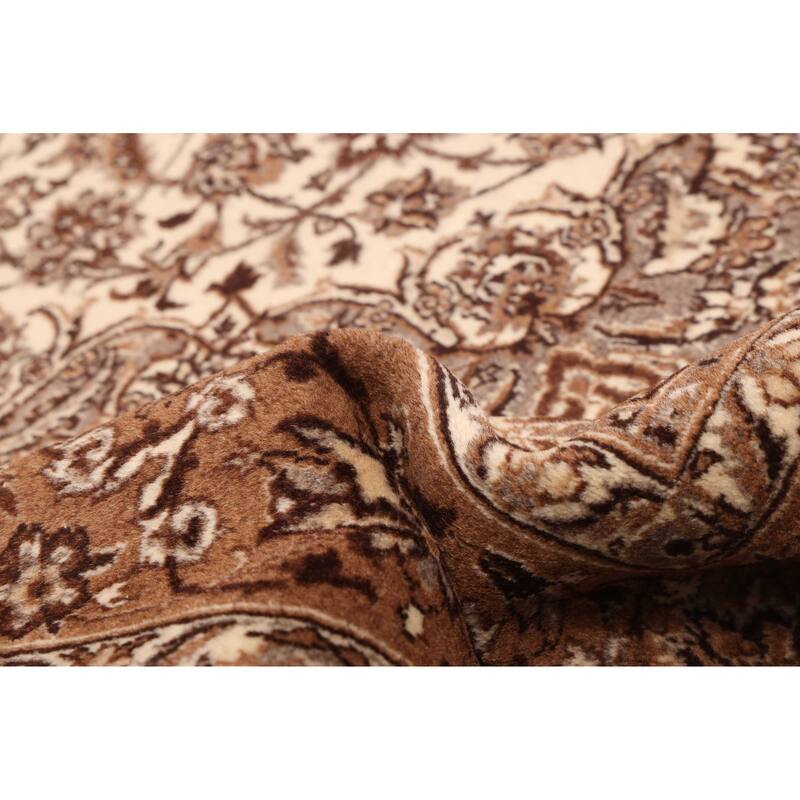 ECARPETGALLERY Hand-knotted Kayseri Cream Wool Rug - 4'11 x 7'4