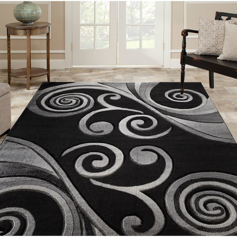 Orelsi Collection Abstract Area Rug