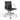 Ribbed Office Chair Black Genuine Leather Ergonomic Computer Desk Chair - N/A