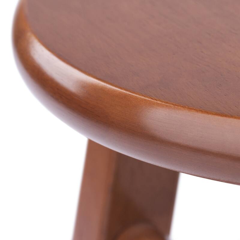 Element 2-Pc Square Legs Dining Stool Set, Teak Finish - N/A