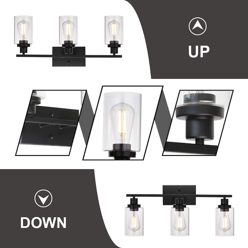 Modern Bathroom Lights Fixture 3-Lights Vanity Lighting