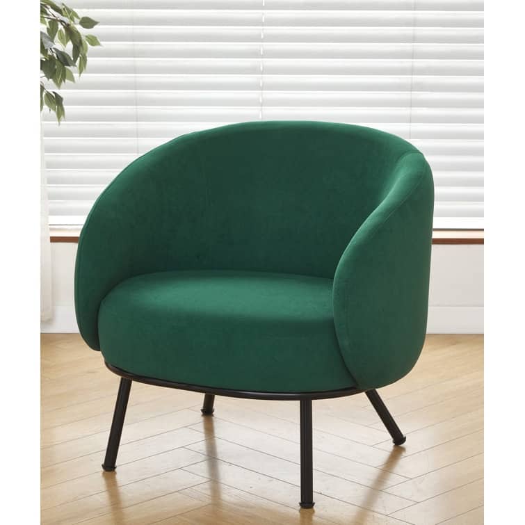 US Pride Furniture Luxury and Elegance Modern Channel Chair with Velvet Fabric Material Dense Foam and Heavy Webbing