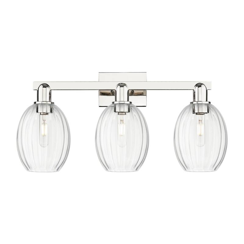 Innovations Lighting 716-3W-13-26 Preston Vanity Preston 3 Light 26" - Polished Nickel / Clear