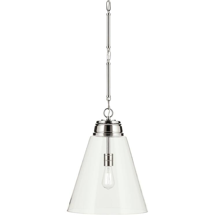 Kichler 52662CLR Marsailli 16" Wide Pendant with Clear Glass Shade