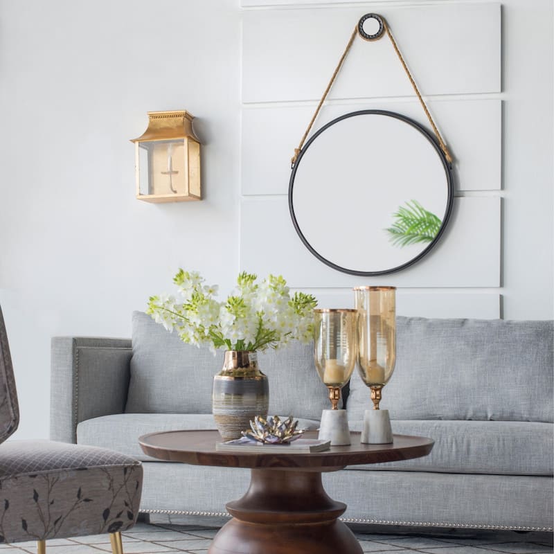 Round Metal Wall Mirror