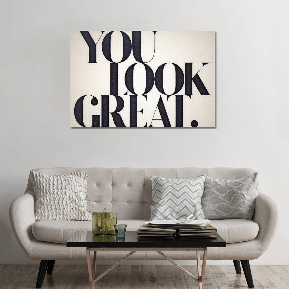 iCanvas "You Look Great" by 33 Broken Bones Canvas Print