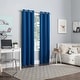 preview thumbnail 27 of 62, Sun Zero Harper Bright Vibes Total Blackout Grommet Curtain Panel, Single Panel