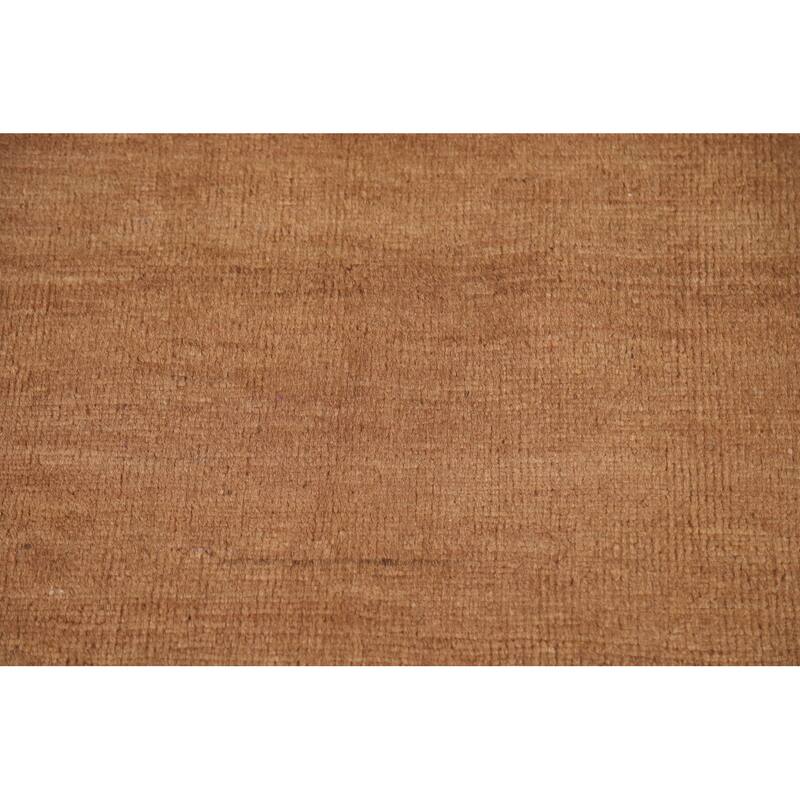 Modern Gabbeh Oriental Area Rug Hand-Knotted Wool Carpet - 5'7"x 7'6"