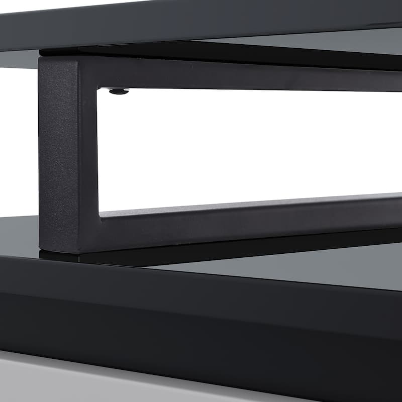 Modern, Minimalist Rectangle Extendable TV Stand Up to 100'' - 70.7" D x 15.7" W x 15.7" H