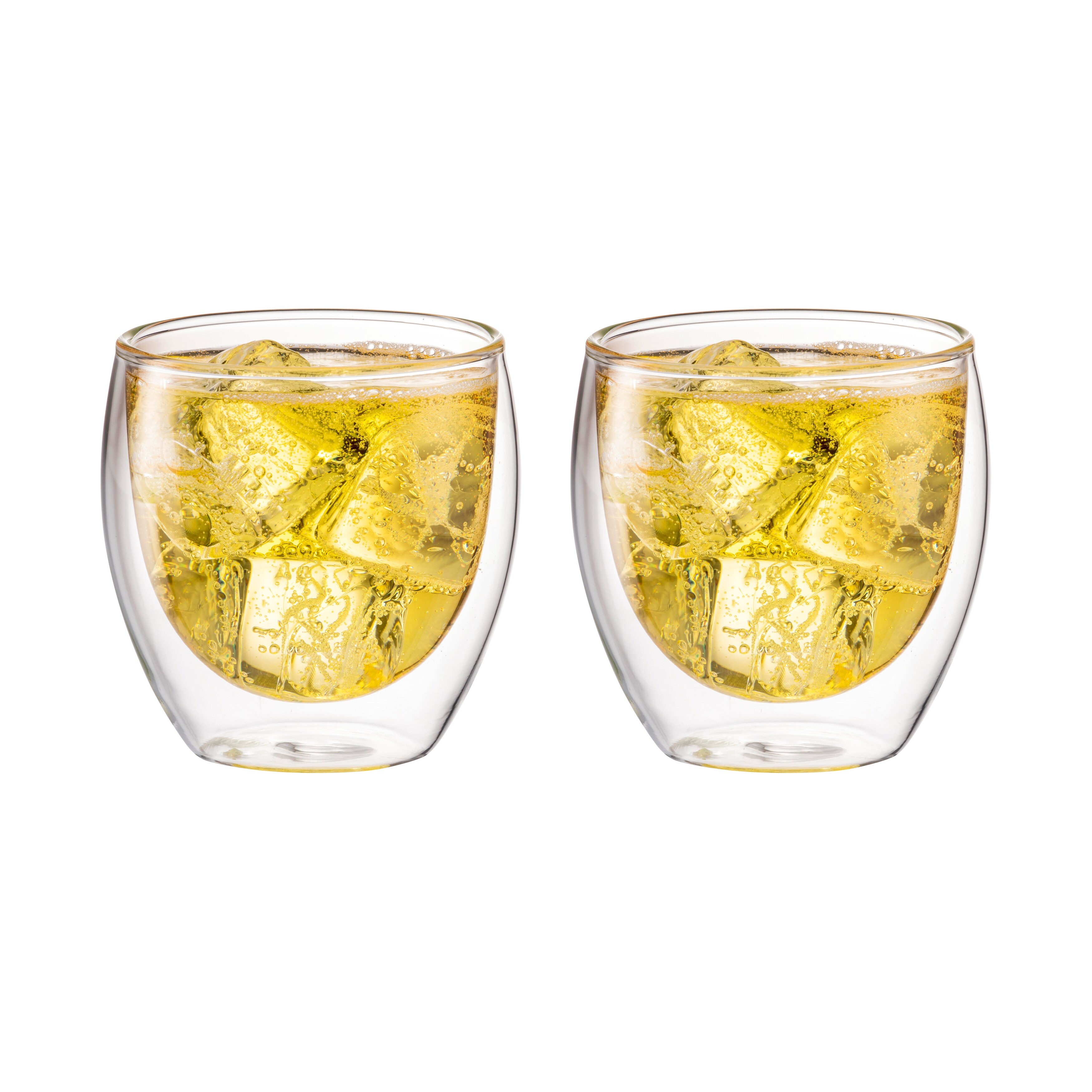 8 oz. Double Walled Glasses, Set of 2 (#CUP08)