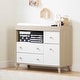 preview thumbnail 9 of 11, South Shore Yodi 4-drawer Storage Changing Table Soft Elm and Pure White