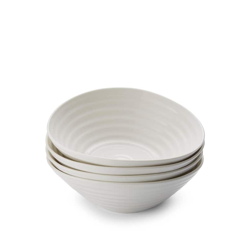 Portmeirion Sophie Conran Set of 4 Cereal Bowls - White