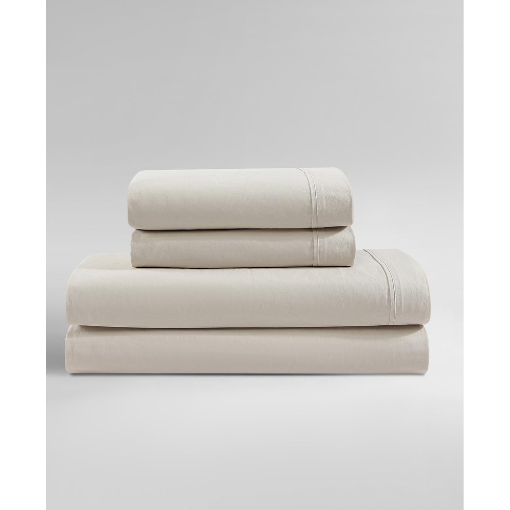 Calvin Klein Washed Cotton Percale Sheet Set
