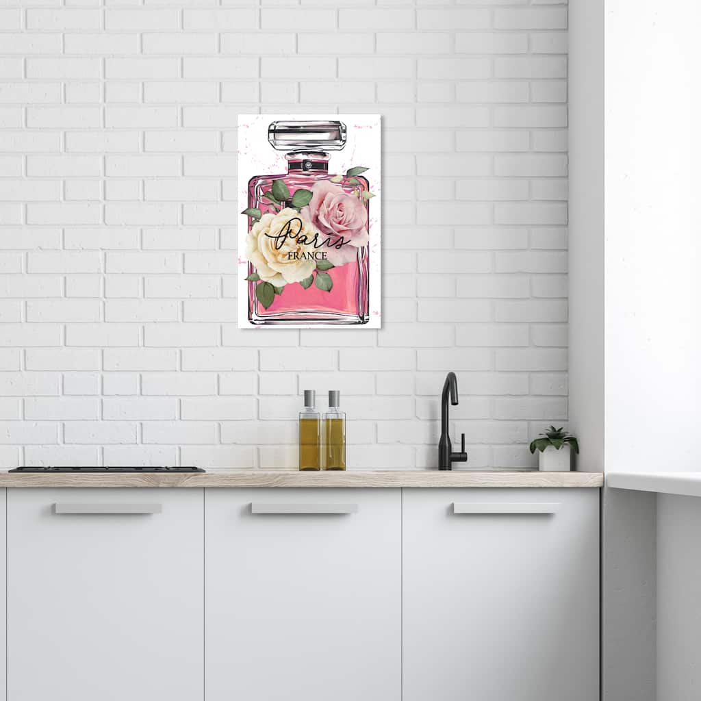 Wynwood Studio Canvas Fashion and Glam Spray of Pink Passion Pink and Glam Wall Art Canvas Print