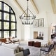 preview thumbnail 3 of 14, KAWOTI 40" 20-light Modern Adjustable Wagon Wheel Chandelier, 2-Tier