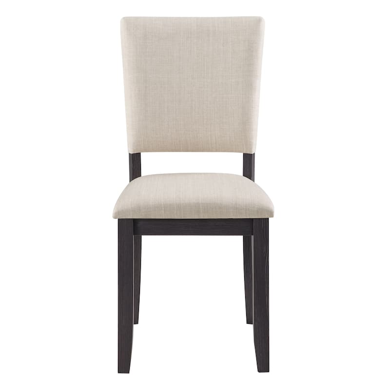 GDFStudio - Silken Minimalist Upholstered Ergonomical Curved Backrest Dining Chairs, Padded Seat, Set of 4