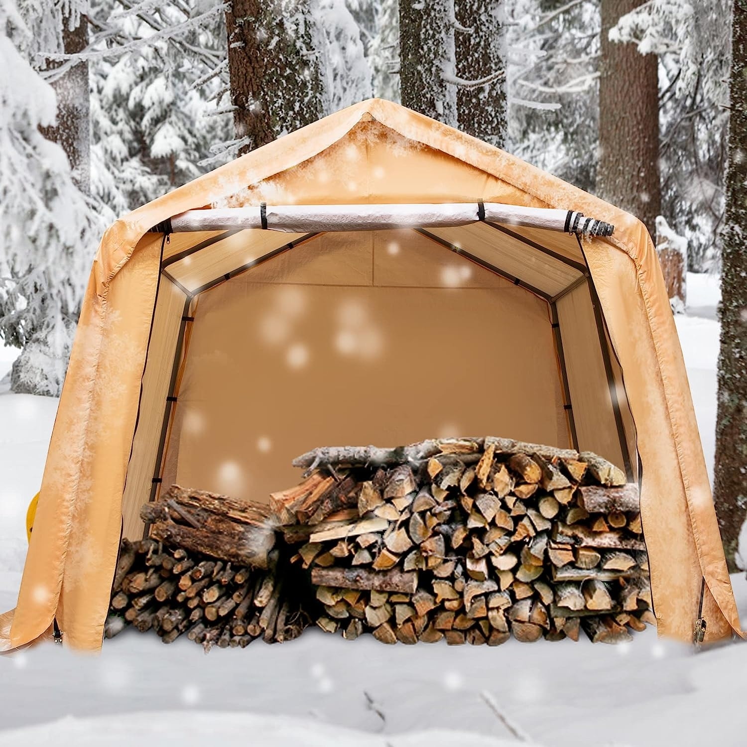 EROMMY 10x10 ft Outdoor Storage Shelter Heavy Duty Portable