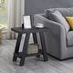 preview thumbnail 1 of 20, Roundhill Furniture Athens Contemporary Wood Shelf Side Table Black - Wood
