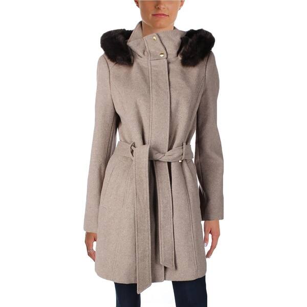 Shop Ellen Tracy Womens Trench Coat Winter Wool Overstock 19787059