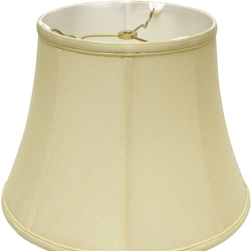 HomeRoots 16" Antique White Altered Bell Monay Shantung Lampshade - 16