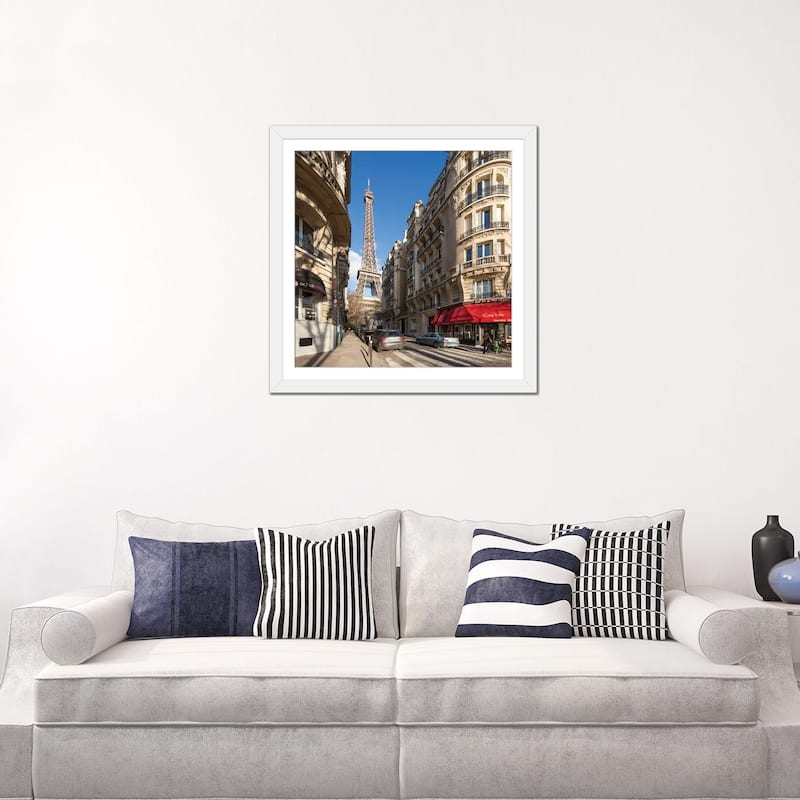 iCanvas "Rue De Buenos-Aires With View Of The Eiffel Tower, Paris, France" by Jan Becke PFA