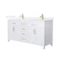 Option White / White Quartz Top / Brushed Gold Hardware