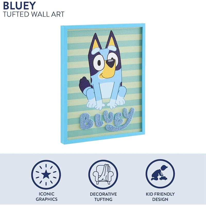 Bluey Tufted Wall Art Decor