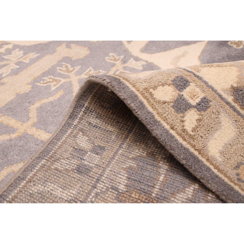 ECARPETGALLERY Hand-knotted Royal Oushak Charcoal Wool Rug - 10'0 x 14'1