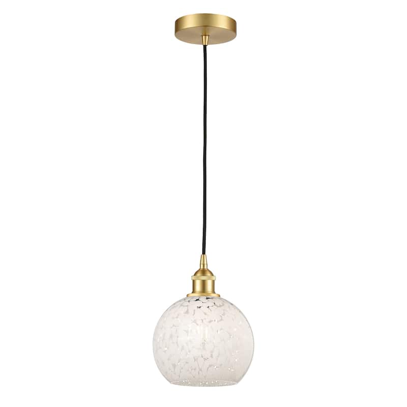 Innovations Lighting 616-1P 10 8 White Mouchette Pendant White