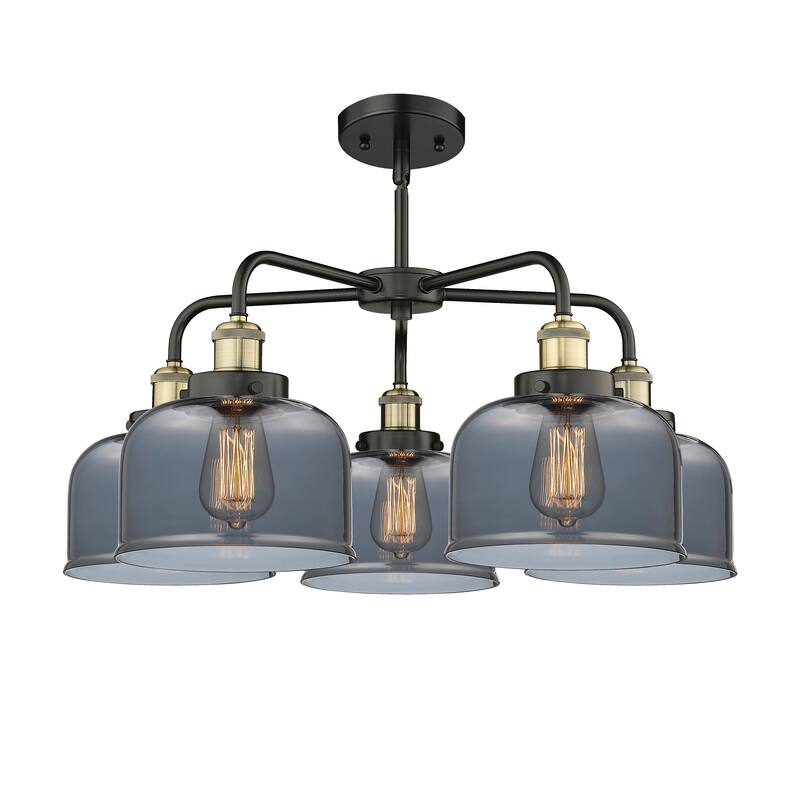 Innovations Lighting Bell - 5 Light 26" Stem Hung Chandelier