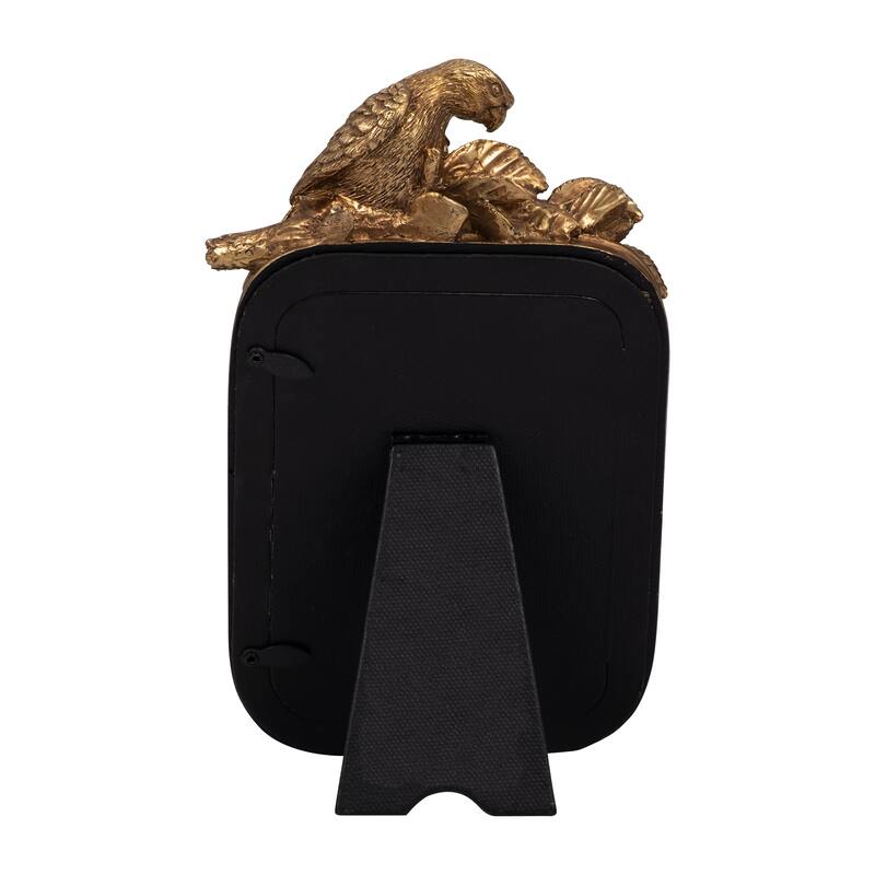 Resin Boho Ornate Parrot Photo Frame - Gold, 4x6 in.