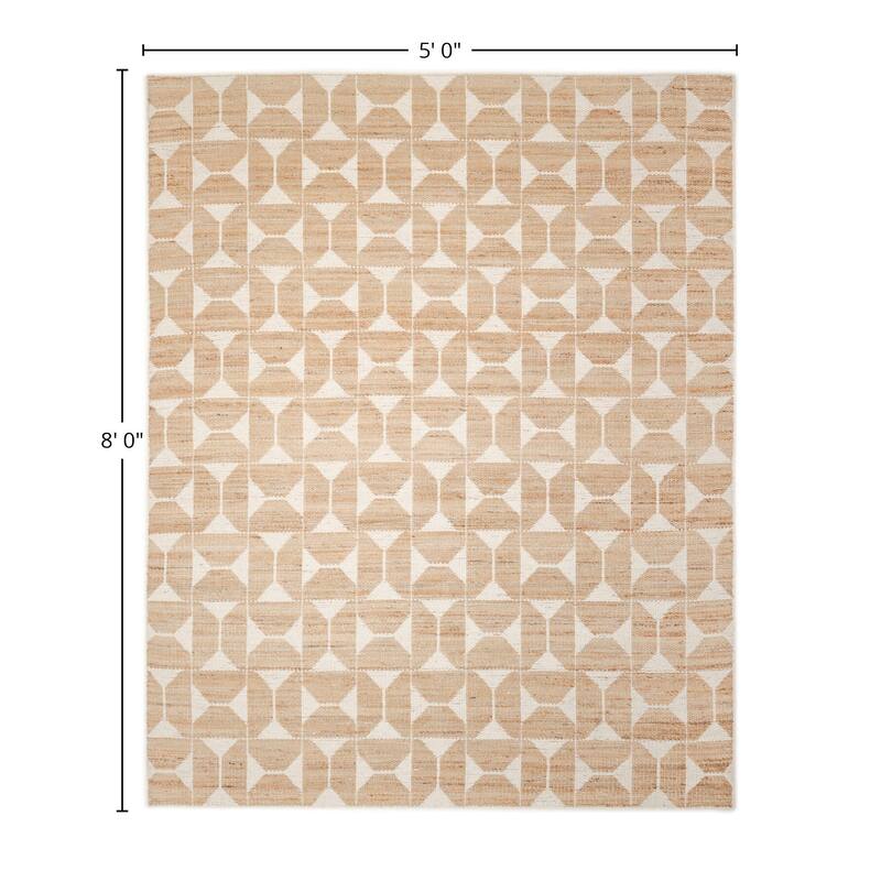Overton Handmade Modern Contemporary Geometric Area Rug