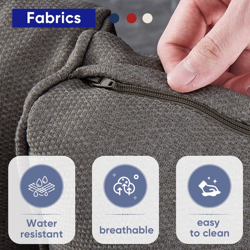 Pocassy 3-Piece Outdoor Rocking Chairs with Side Table Patio Rocker Chairs Bistro Set