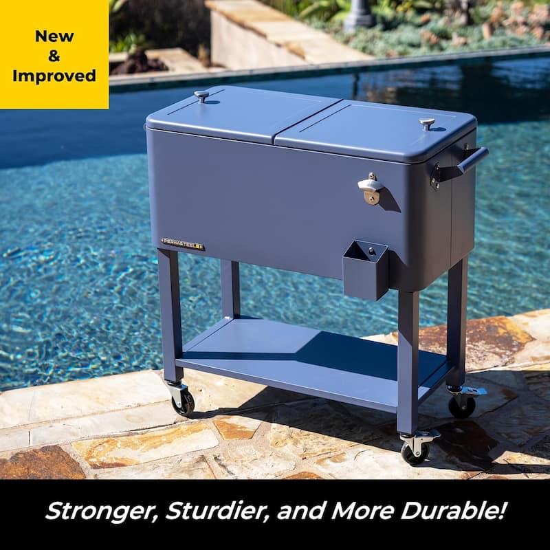 Permasteel 80-Qt Outdoor Patio Cooler with Removable Basin