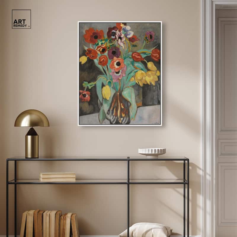 Valtat Anemones Tulipes Canvas by Art Remedy