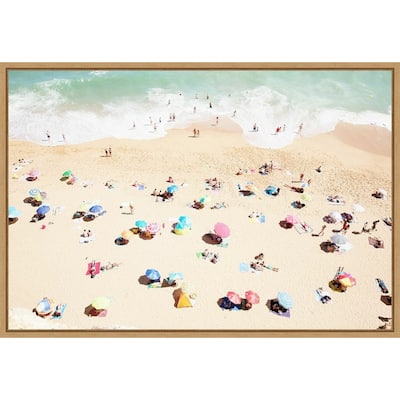 Seaside 1 (Beach) by Carina Okula Framed Canvas Art