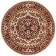 preview thumbnail 8 of 27, SAFAVIEH Handmade Classic Fae Traditional Oriental Wool Rug 8' Round - Light Gold/Red - Round